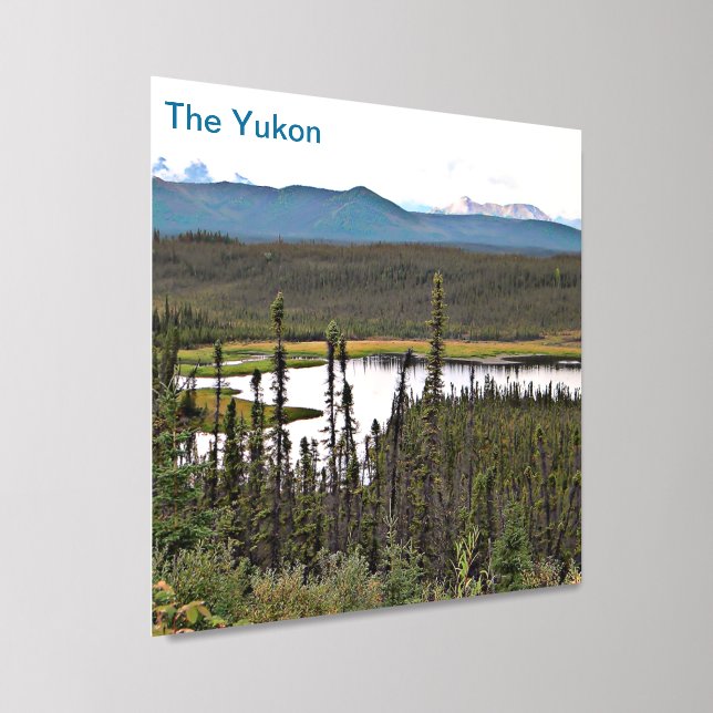 Yukon Pond Peel And Stick Photo Tile (Angled)