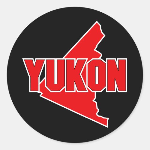 Yukon Territory Classic Round Sticker