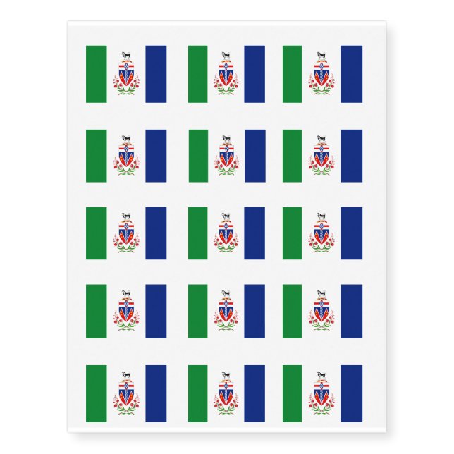 Yukon Territory Flag Temporary Tattoos (Front)