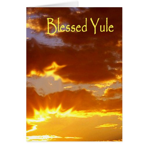 Yule, Blessed Yule Card | Zazzle