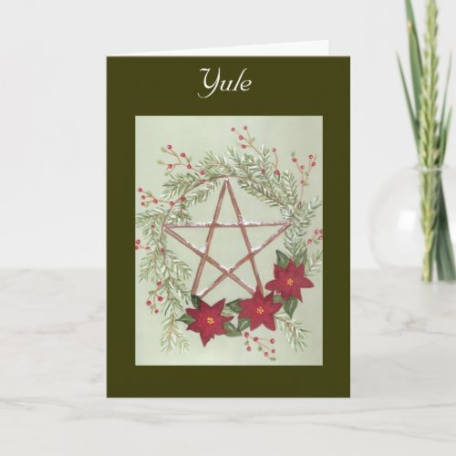Yule Blessing Holiday Card