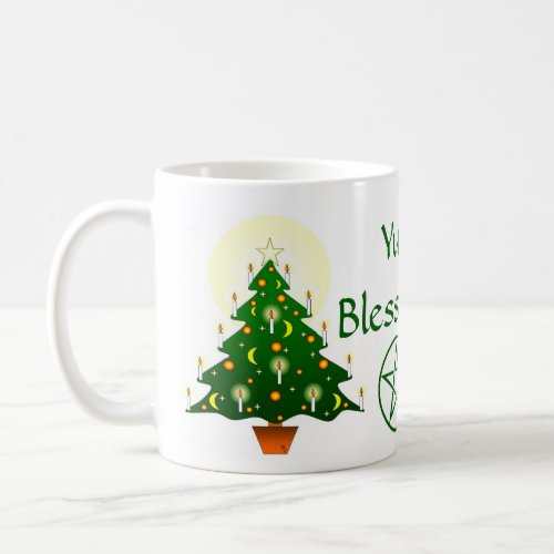 Yule Blessings Yule Tree Pagan Wiccan CupMug Coffee Mug