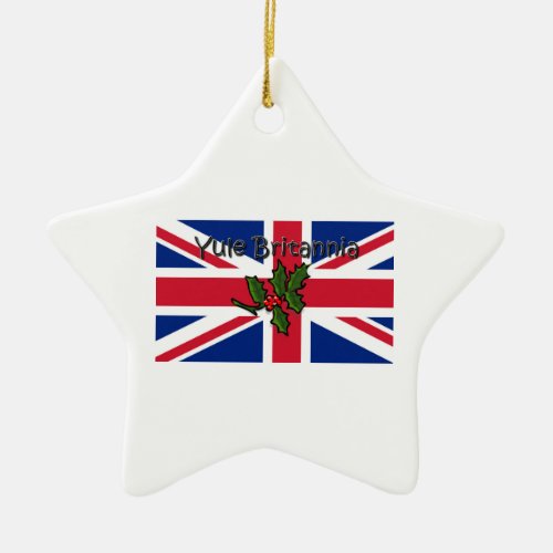 Yule Britannia Ceramic Ornament