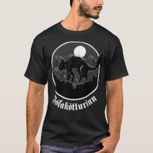 Yule Cat Jolakotturinn Icelandic Folklore  T-Shirt