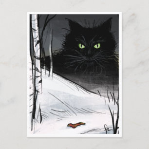 Yule Cat - Spooky Yule Critter Postcard
