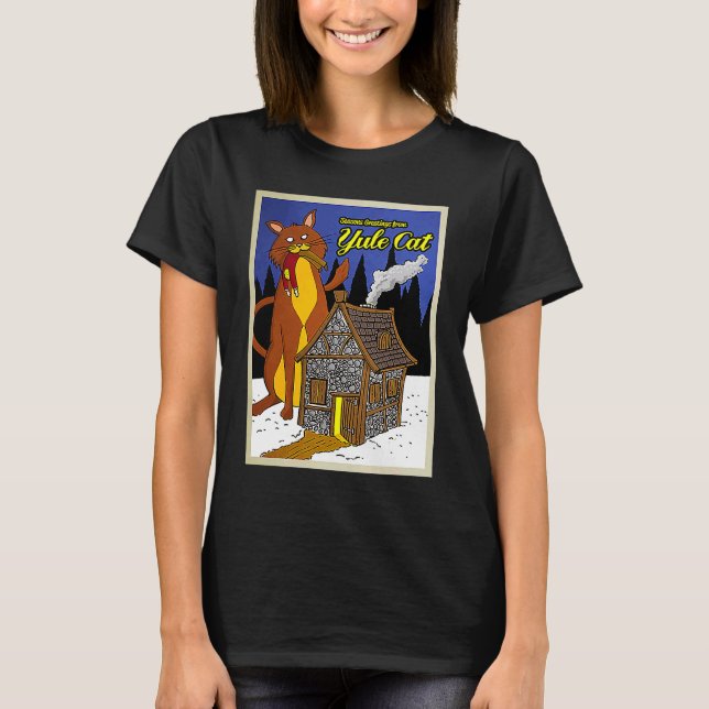 Yule Cat T-Shirt (Front)