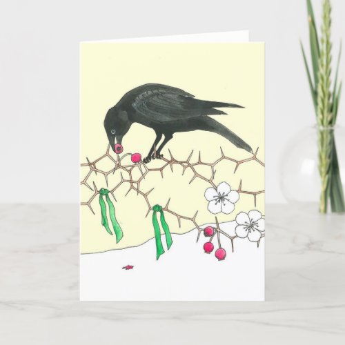 Yule Crow Card