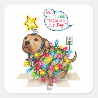 Yule Dog Sticker