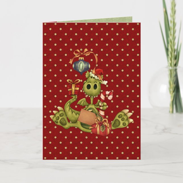 Yule Dragon Holiday Card (Front)