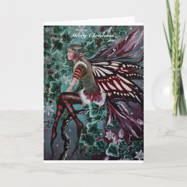 Yule fairy Christmas card (Front)