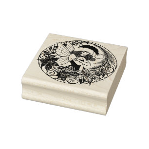 Yule Fairy                                         Rubber Stamp