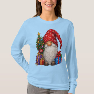 Yule Gift-Wrapped Tomte Delivery T-Shirt