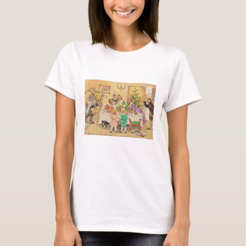 Yule Goat at the Dinner Table T_Shirt