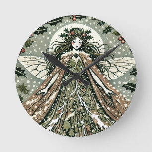 Yule Goddess Winter Solstice                       Round Clock