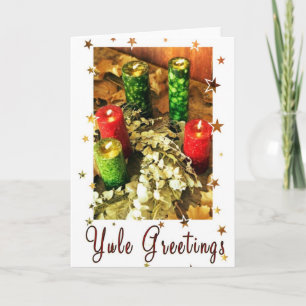 Yule Greetings Holiday Card