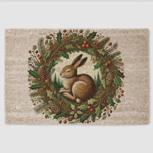 Yule Hare Fiber Doormat