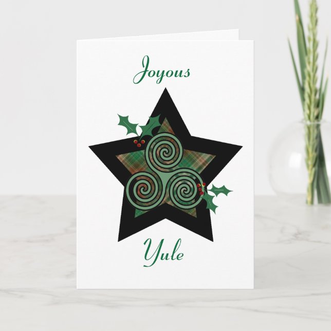 Yule - Joyous Yule Holiday Card (Front)