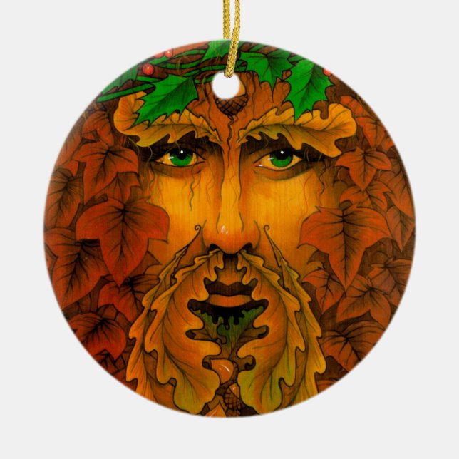 Yule King Ceramic Ornament (Front)