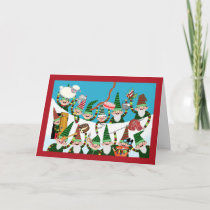 Yule Lads of Iceland, Christmas Pranksters in Snow Card