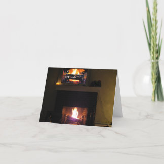 Yule Log Holiday Card