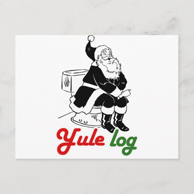YULE LOG -.png Postcard (Front)