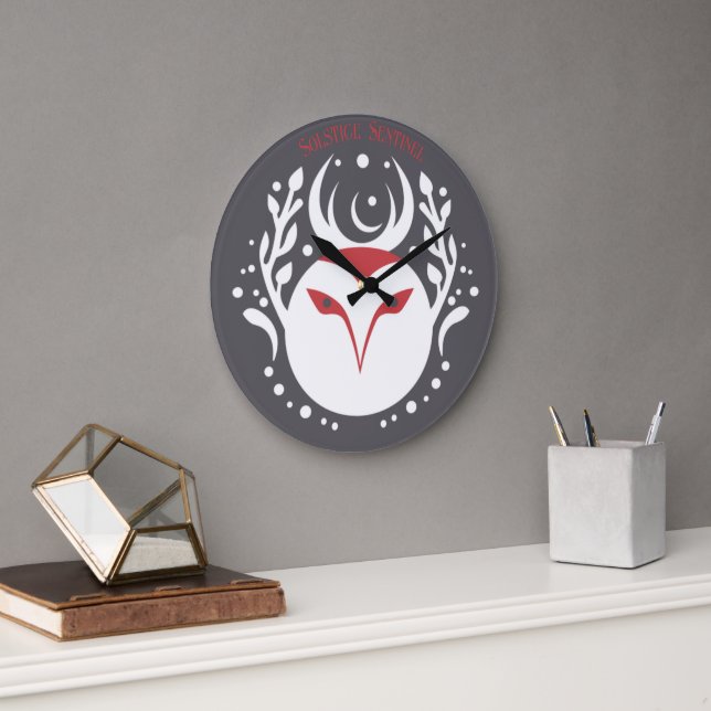 Yule Owl Large Clock (Office)