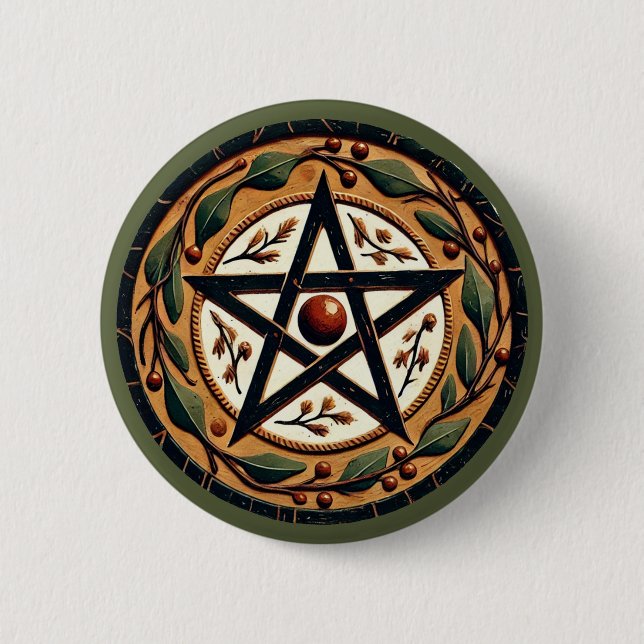 Yule Pentacle                                      Button (Front)