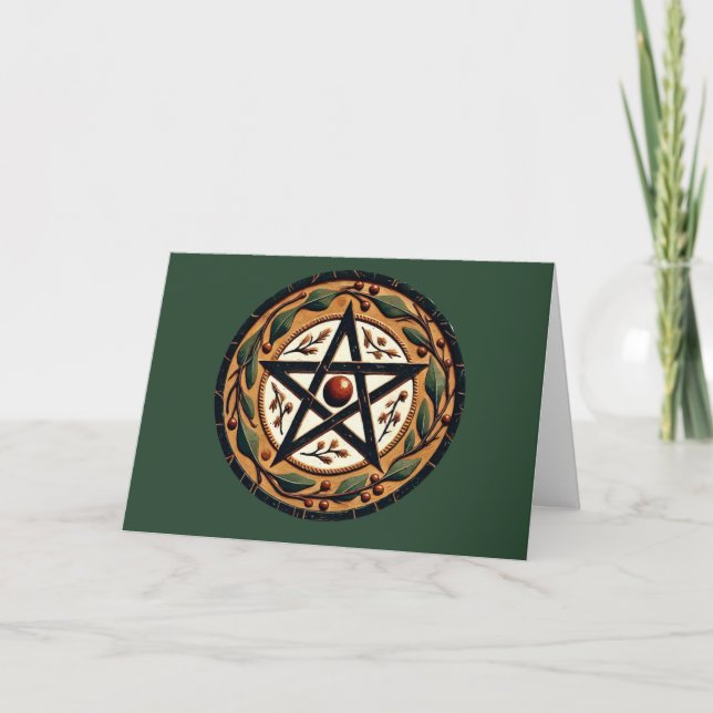 Yule Pentacle                                      Card (Front)