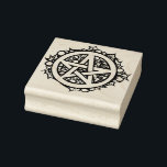 Yule Pentacle Merry Yule Blessings Rubber Stamp<br><div class="desc">a pentacle encircled by holly leaves and berries, symbolizing protection, renewal, and the turning of the seasons. This sacred geometric design blends winter solstice traditions with natural elements, celebrating Yule and earth-centered spirituality. Perfect for pagan, Wiccan, or nature-inspired art collections, seasonal decor, and solstice rituals. Yule Pentacle Merry Yule Blessings...</div>