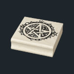 Yule Pentacle Merry Yule Blessings Rubber Stamp<br><div class="desc">a pentacle encircled by holly leaves and berries, symbolizing protection, renewal, and the turning of the seasons. This sacred geometric design blends winter solstice traditions with natural elements, celebrating Yule and earth-centered spirituality. Perfect for pagan, Wiccan, or nature-inspired art collections, seasonal decor, and solstice rituals. Yule Pentacle Merry Yule Blessings...</div>