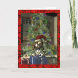 Yule Puppy Greeting Card