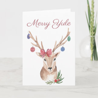 Yule Sabbat Merry Yule Greeting Card
