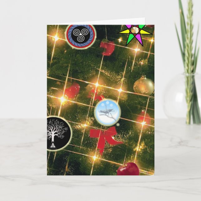 Yule - Shining Yule Holiday Card (Front)