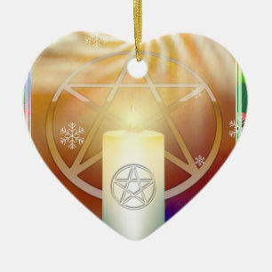 Yule Sun Ceramic Ornament