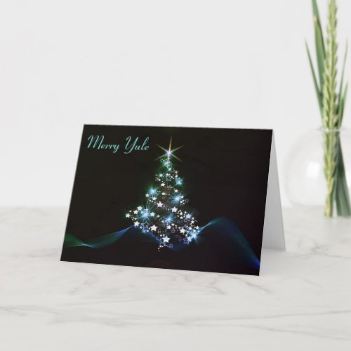 Yule tree holiday card