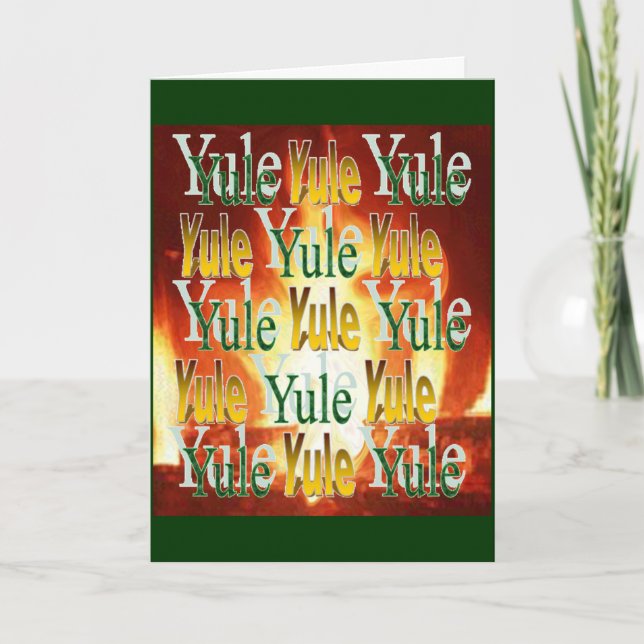 Yule Warmth Holiday Card (Front)