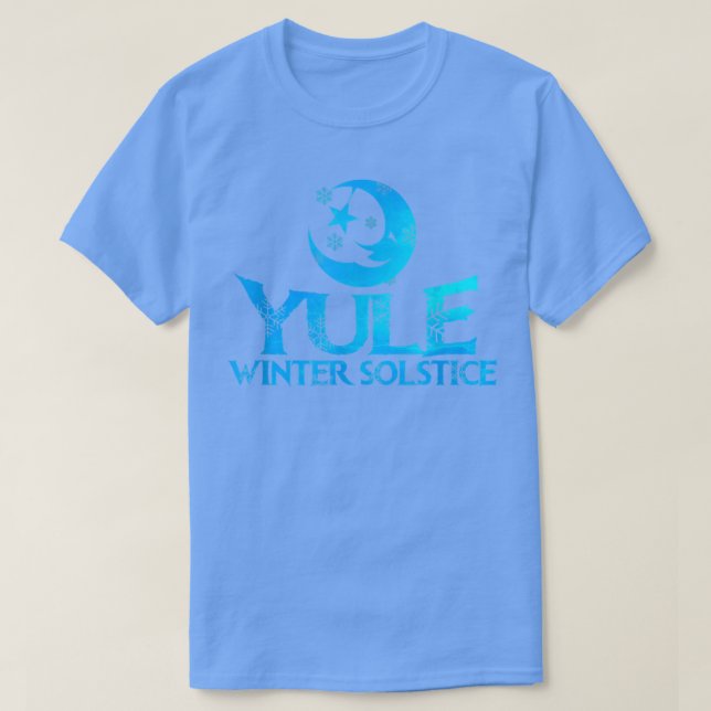 Yule Winter Solstice Snow Season  T-Shirt (Design Front)