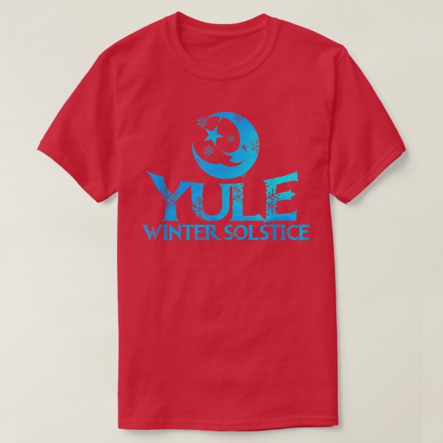 Yule Winter Solstice Snow Season  T-Shirt (Design Front)