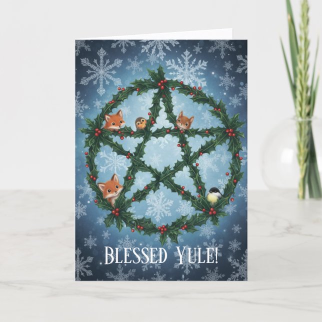 Yule Wreath Card (Front)