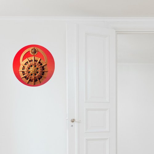 Yules Luminous Spin The Solstice Sunwheel Ritual Wall Decal