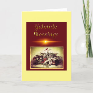 Yuletide Blessings Holiday Card