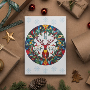 Yuletide Blessings Winter Solstice Holiday Card