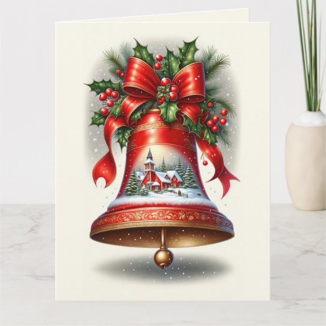 Yuletide Carol Bell Card (Front)