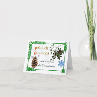 Yuletide celtic card