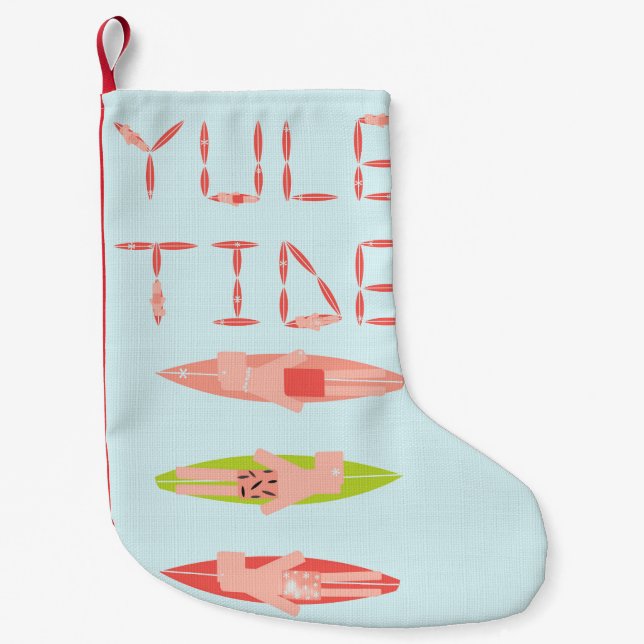 Yuletide Christmas Surfer Stocking (Front)