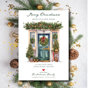Yuletide Door New Home Moving Announcement