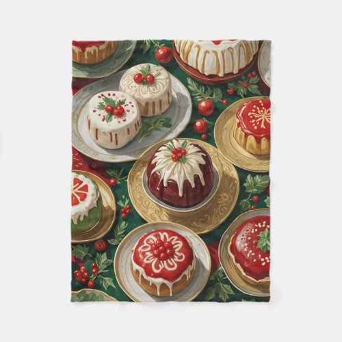 Yuletide Feast Fleece Blanket