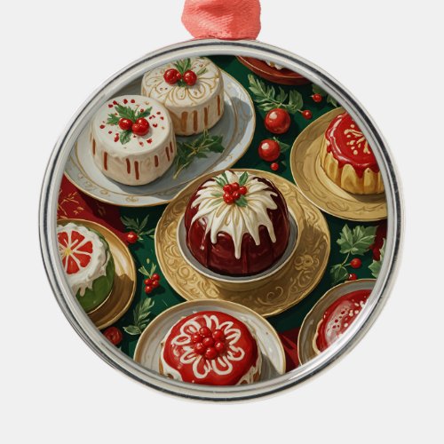 Yuletide Feast Metal Ornament