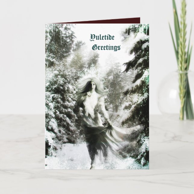 Yuletide Goddess Holiday Card (Front)