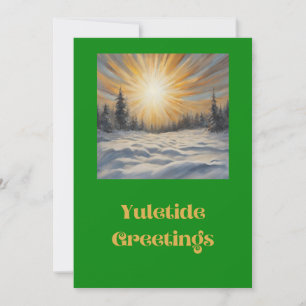 Yuletide Greetings Holiday Card